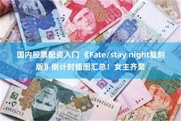 国内股票配资入门 《Fate/stay night复刻版》倒计时插图汇总！女主齐聚