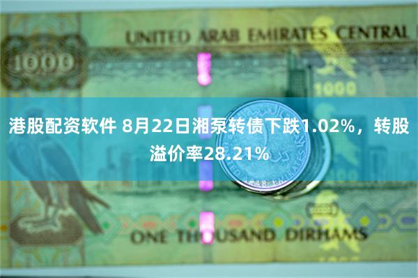 港股配资软件 8月22日湘泵转债下跌1.02%，转股溢价率28.21%