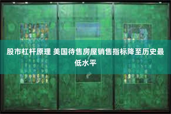 股市杠杆原理 美国待售房屋销售指标降至历史最低水平